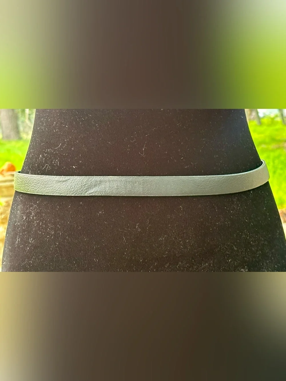 Zara Black Leather Belt with Sculpted Gold Buckle